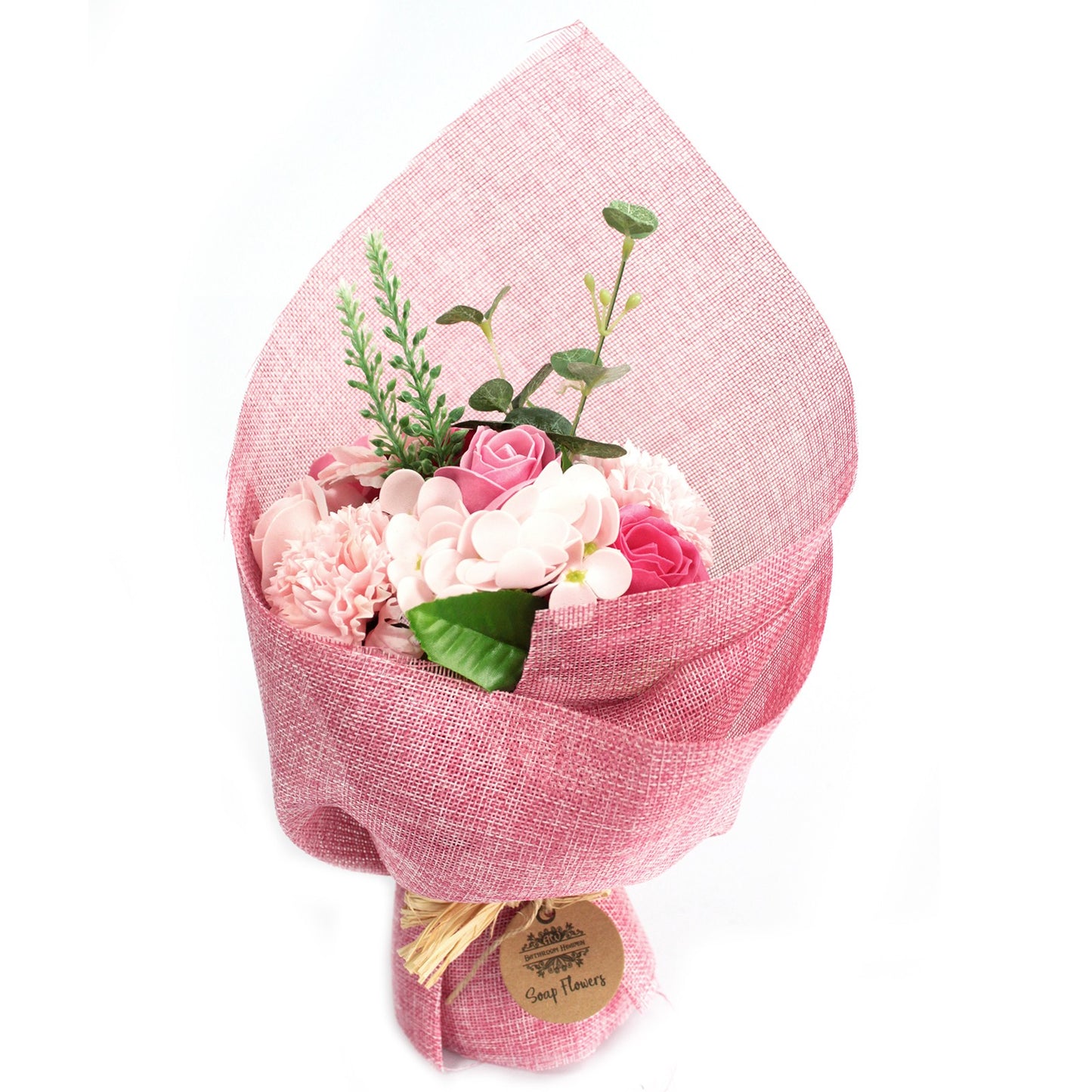 Bouquet de fleurs en savon - rose