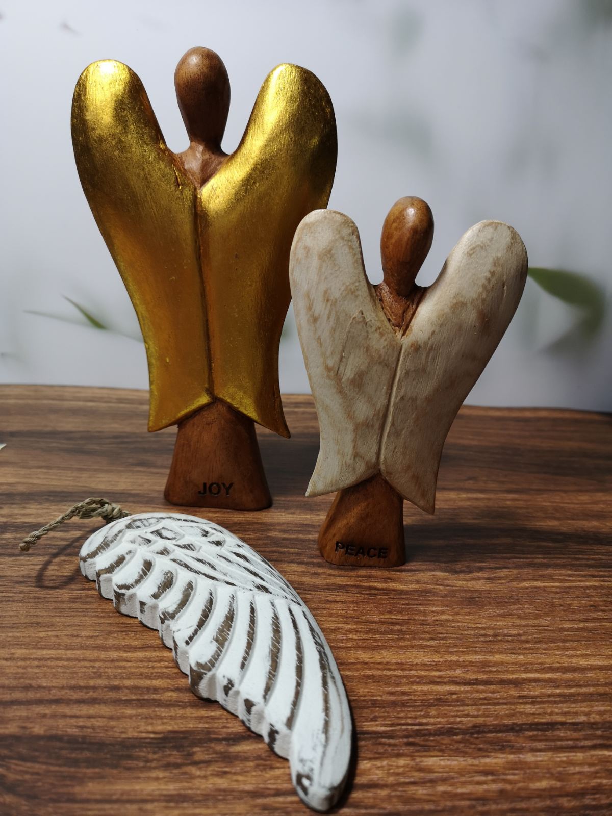 Handcrafted angel wing