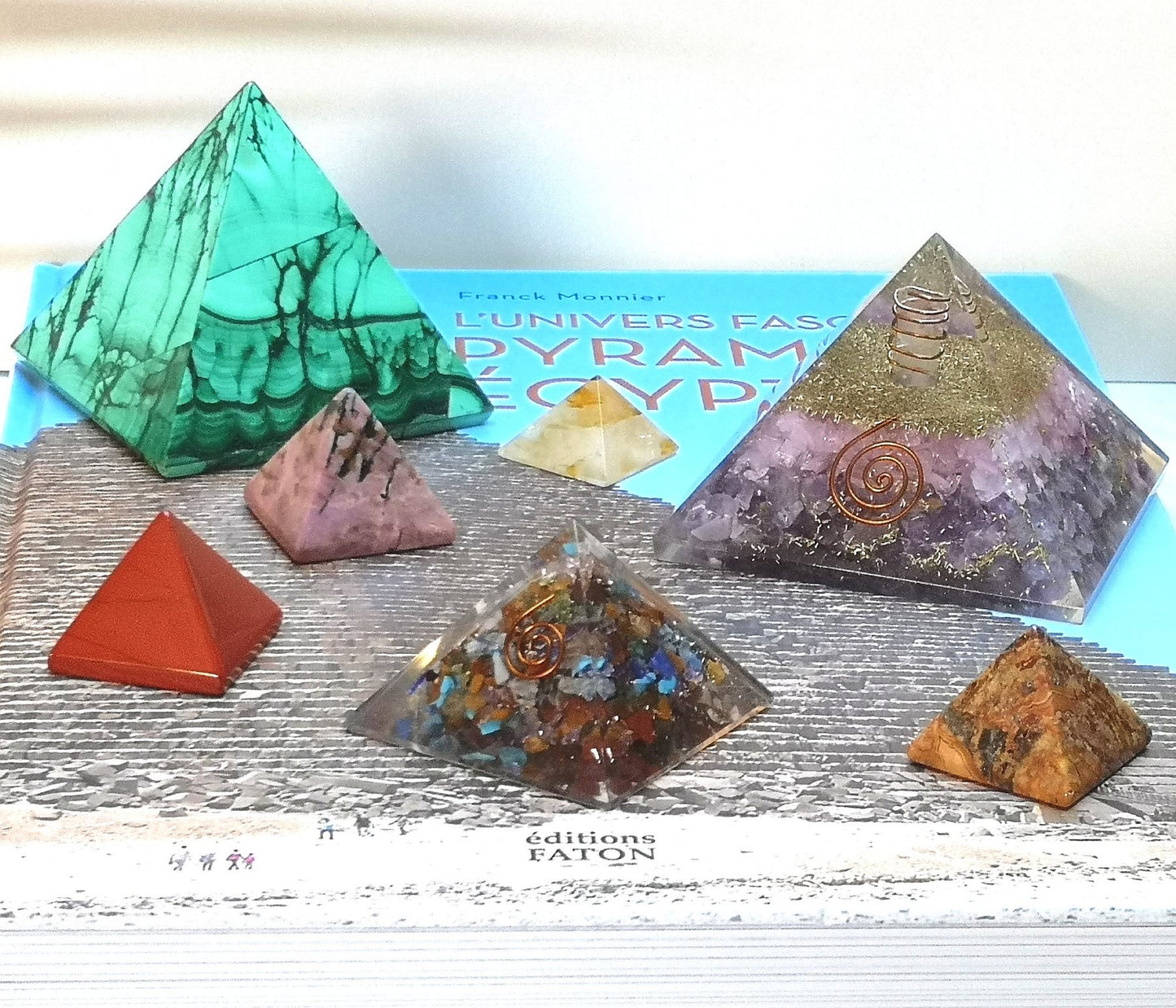 Hematoid Quartz Mineral Pyramid
