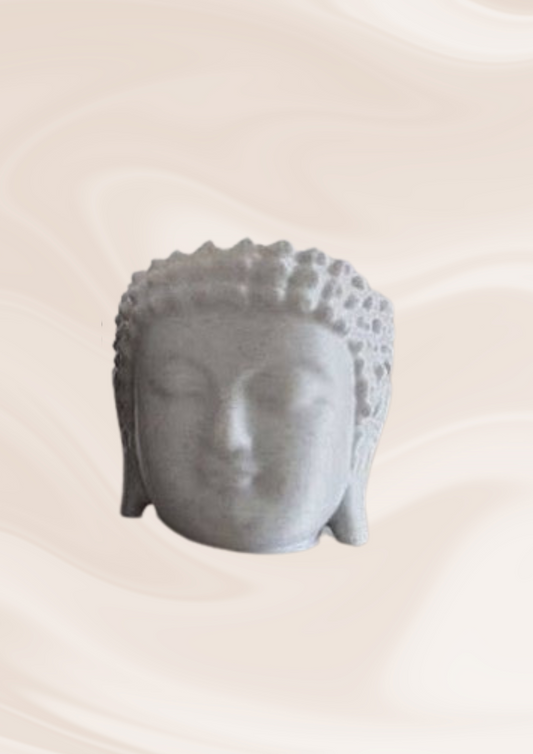Pot tête de Bouddha - Marbre - Impression 3D