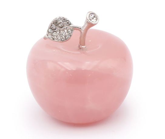 Apple in rose quartz