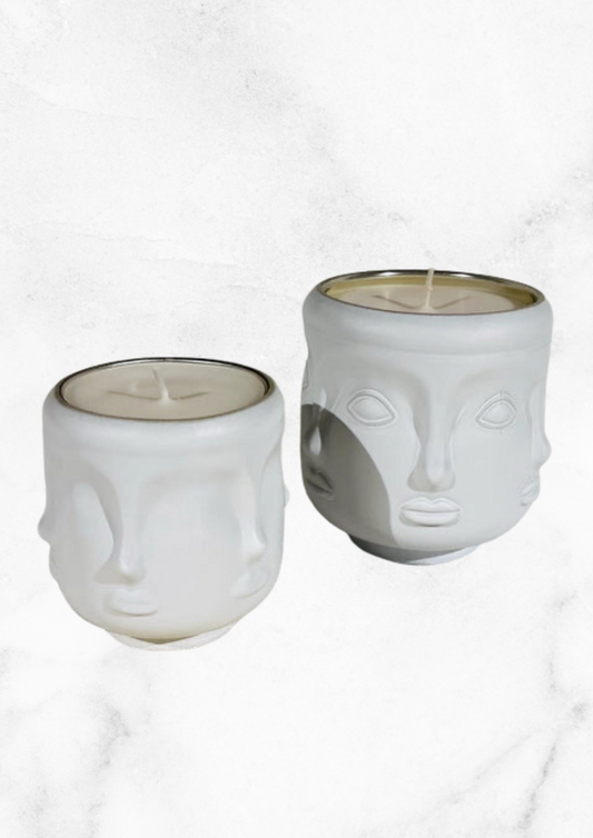 Medium White Inner Buddha Candle