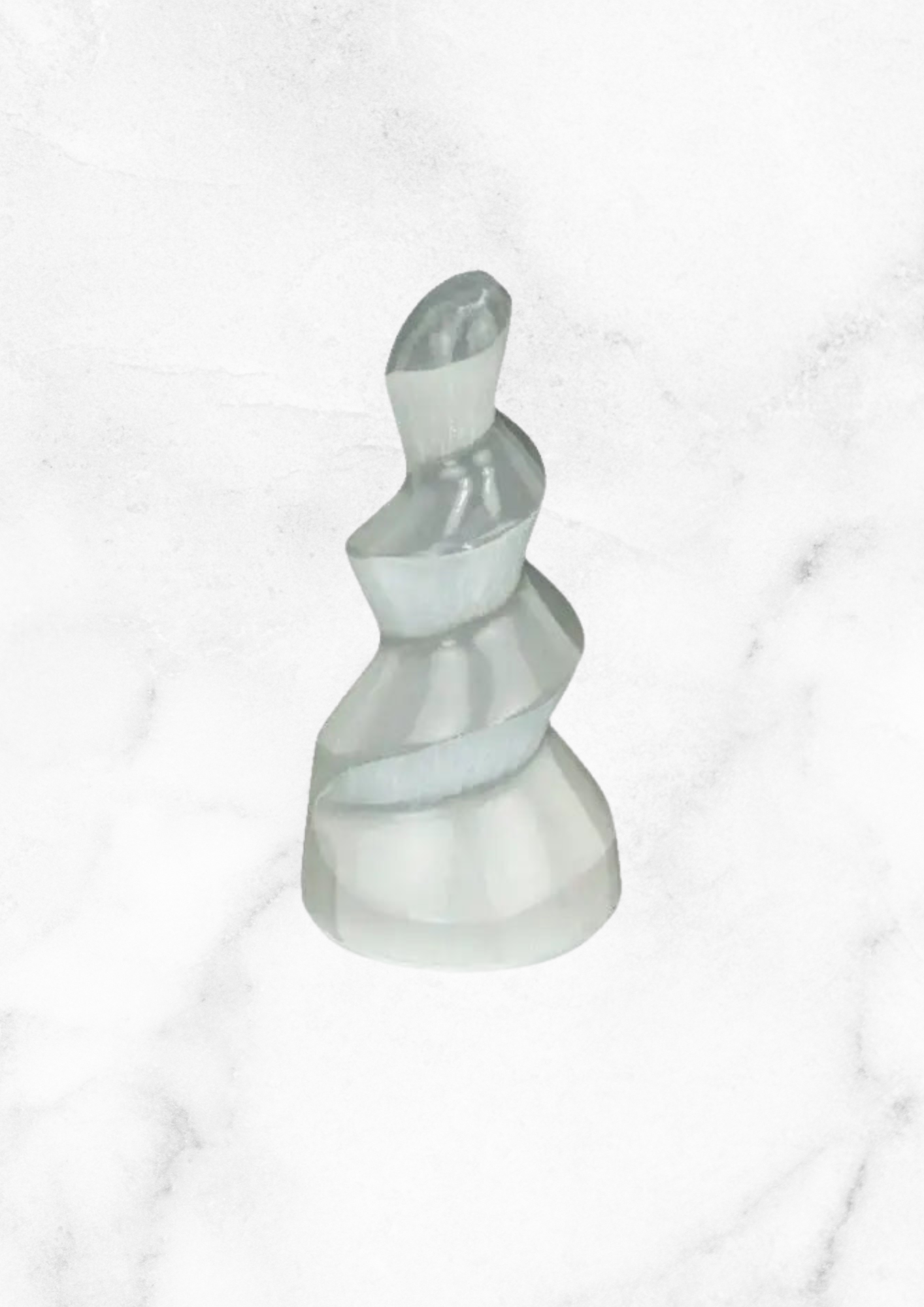 Polished Selenite Spiral