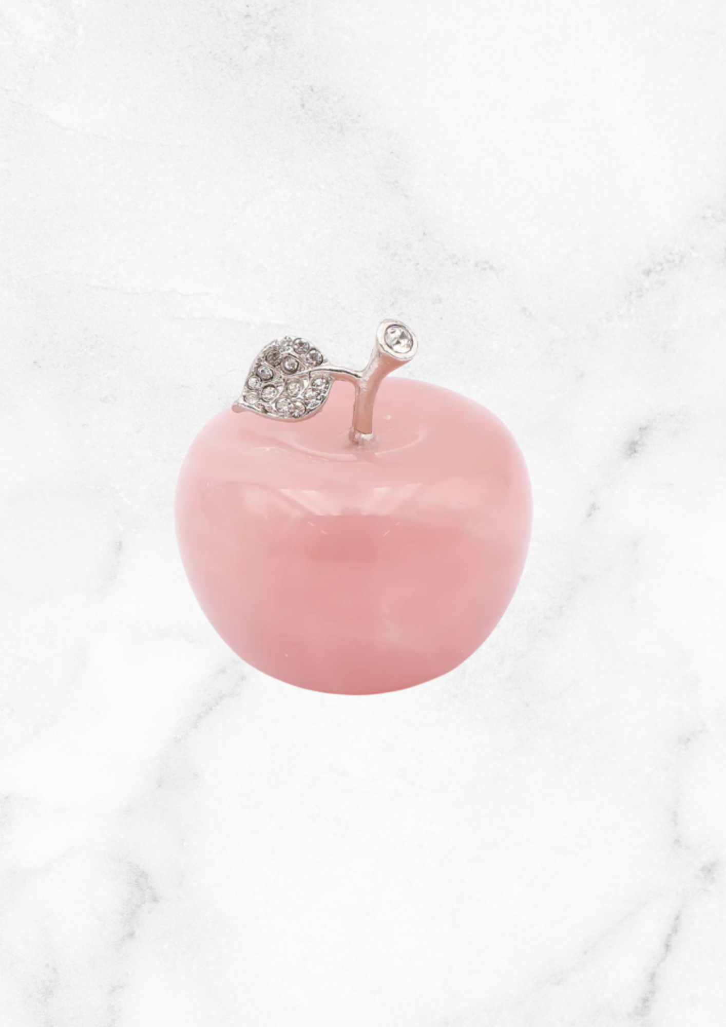Apple in rose quartz