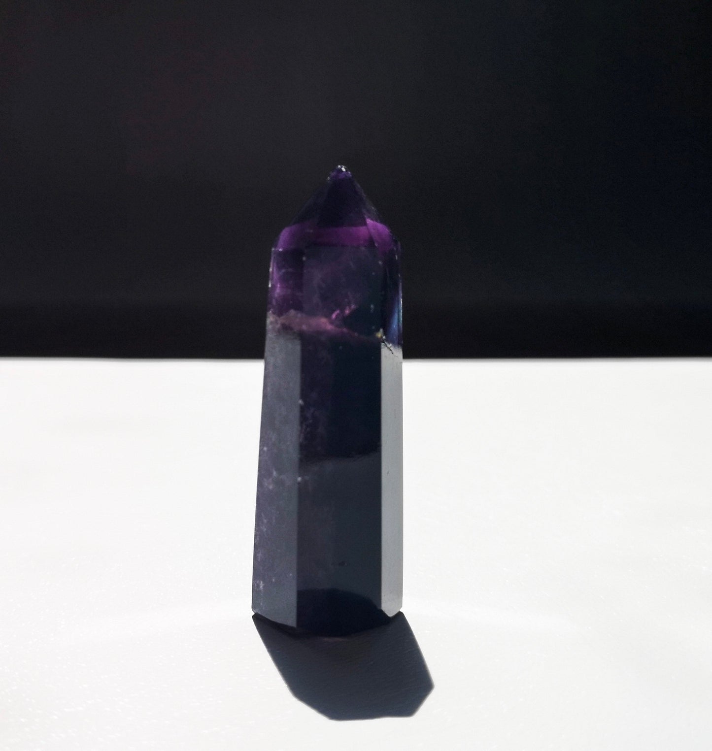 Small polished fluorite tip