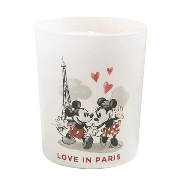 DISNEY MICKEY &amp; MINNIE “LOVE IN PARIS” SCENTED CANDLE
