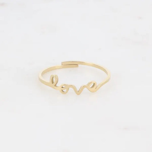 Golden Love ring