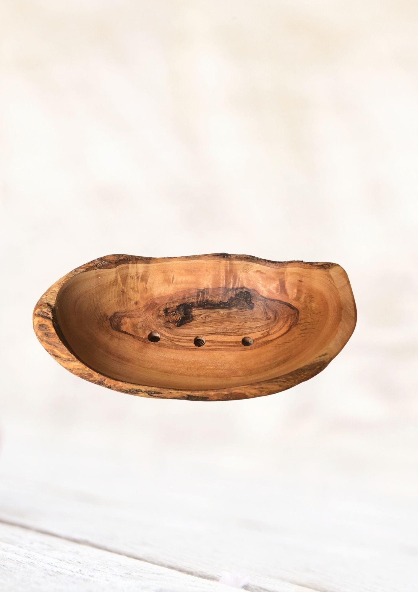 Rustic Olive Wood Soap Dish