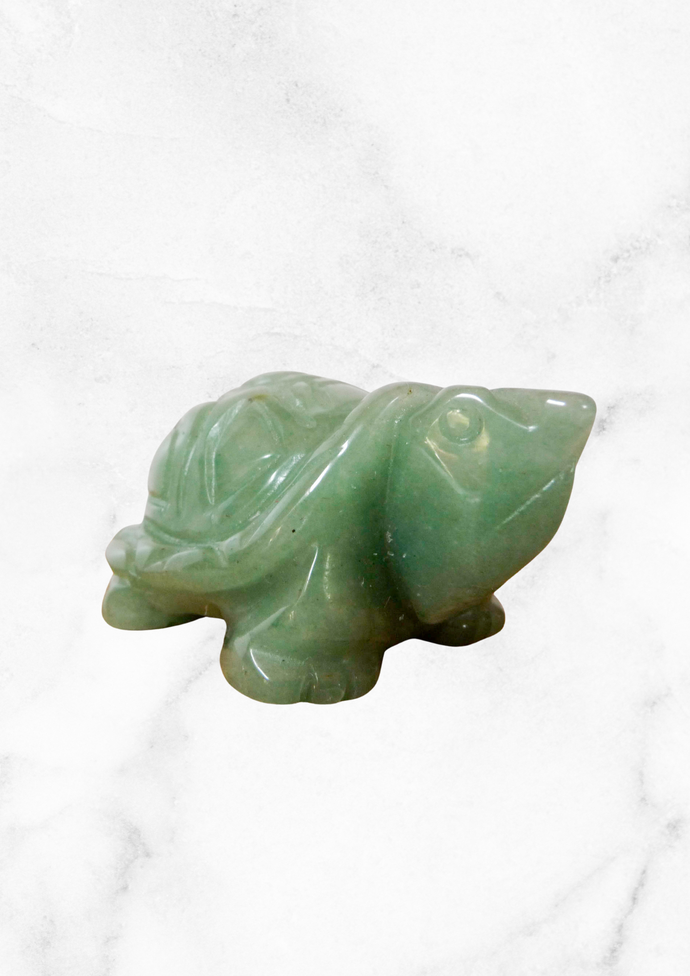 Tortue en aventurine verte